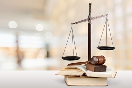 Books, Gavel, and a Scale