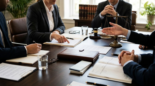 Law firm meeting