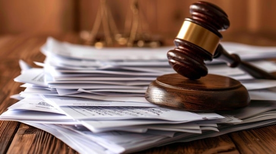 Business Papers and Gavel